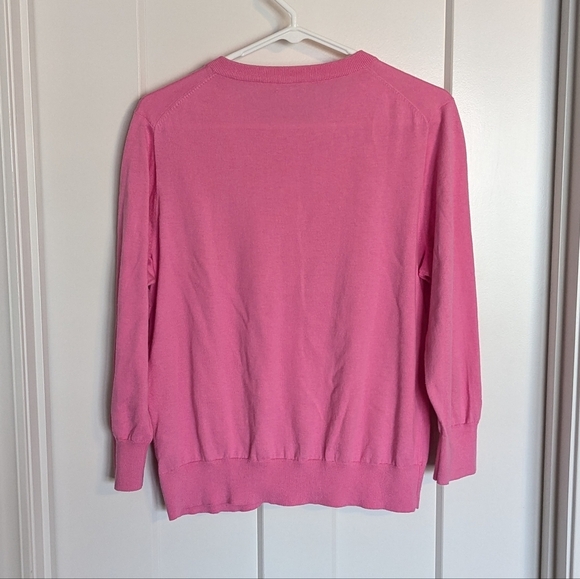 J Crew The Clare Cardigan Bright Pink sz XL - Picture 4 of 5